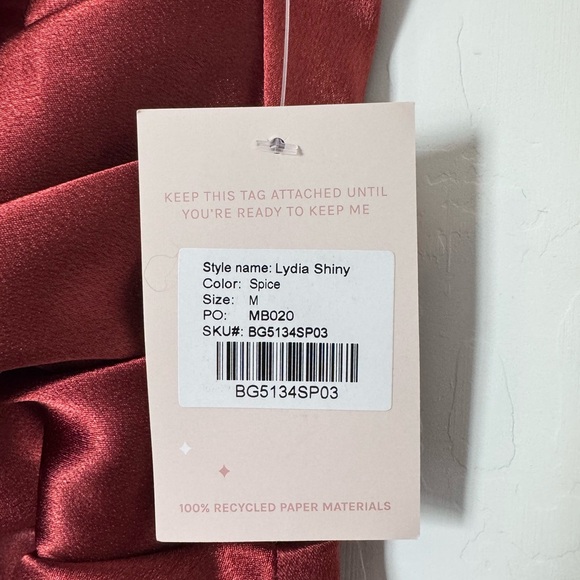 Birdy Grey Shiny Satin Lydia Dress - Picture 4 of 8